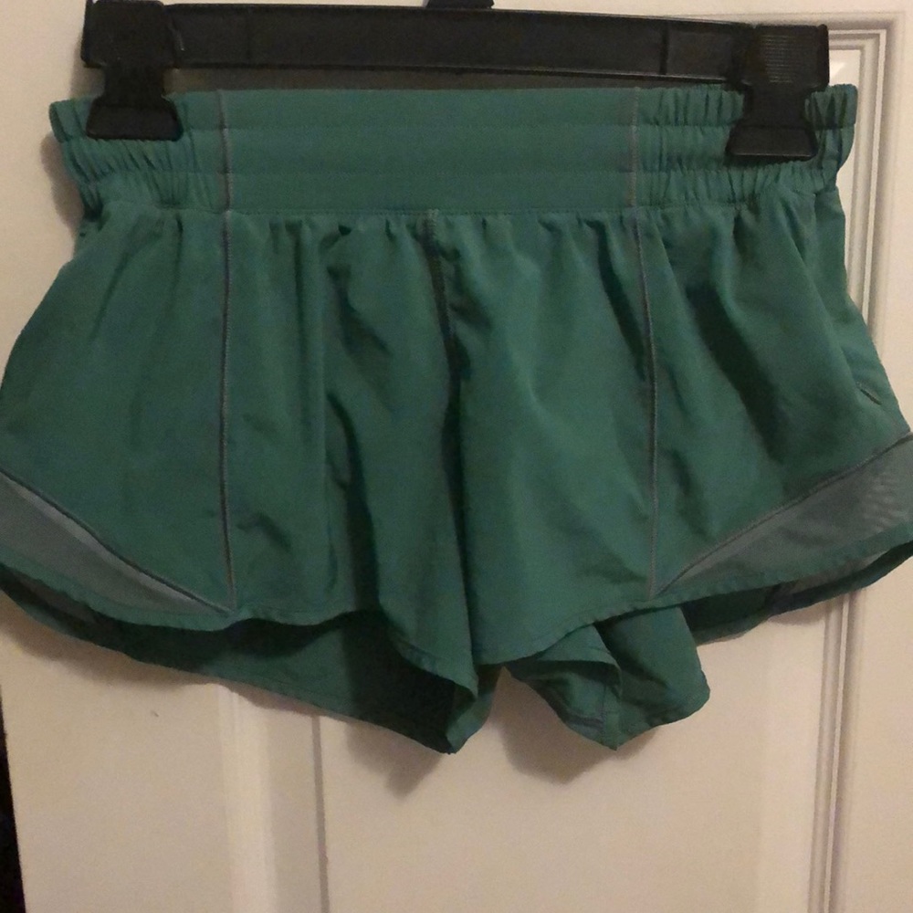 Rare Green Colored Lululemon Hotty Hot Shorts